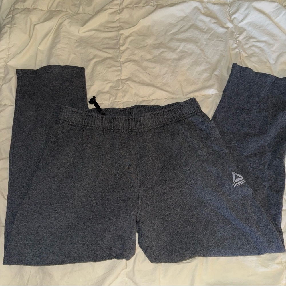 Grey reebok sweat pants